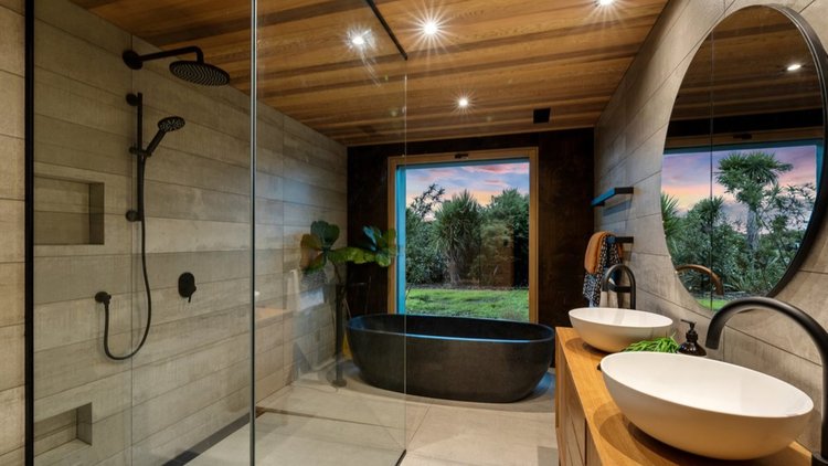 Piha Passive House - Bathroom