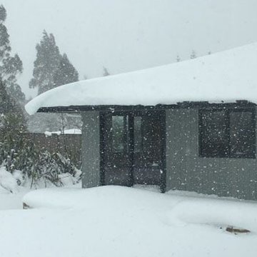 Ski Hutt under snow