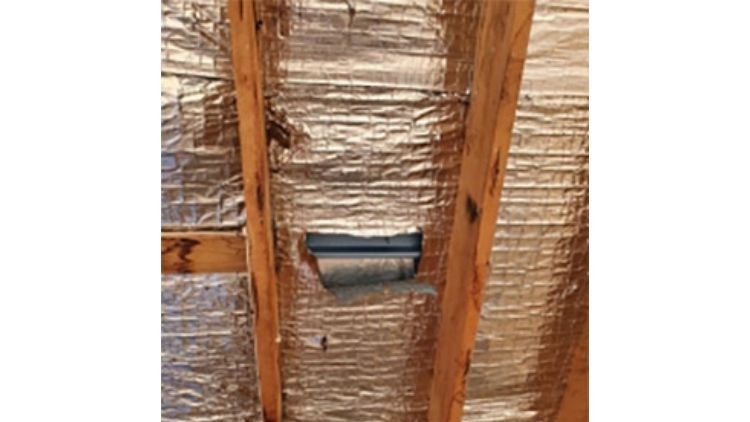 Above Sheathing Ventilation - Damaged Sarking