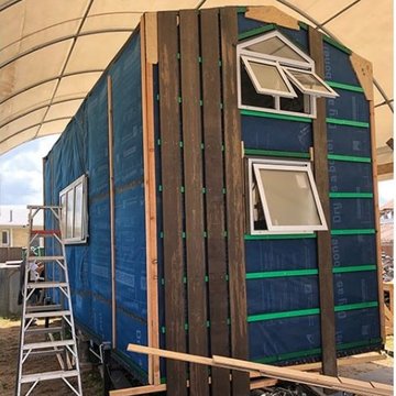 Back side of the tiny house