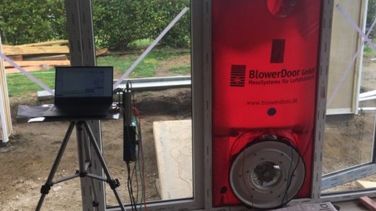 Rotorua House - Blower Door Testing