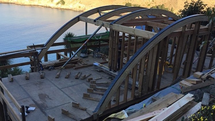 Taylors Mistake House - Roof Construction Phase