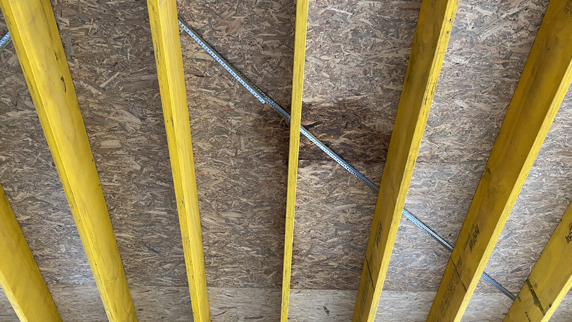 Leakage of water through fixing penetrations prior to cladding when TESCON<sup>®</sup> NAIDECK nail sealing tape was not used