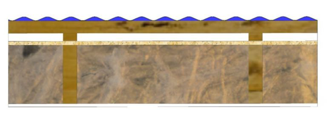 The corrugations in sheet metal will achieve ~60 cm2 /m of roof ridge. The ridge caping fixed without dressing down into the corrugations can provide sufficient ridge opening area.