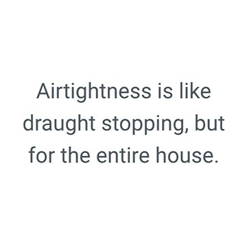Airtightness Facts - 1