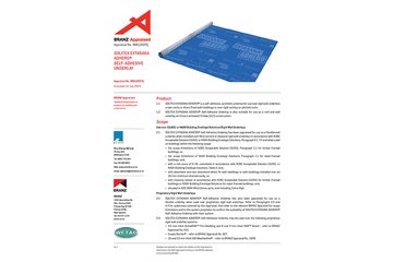BRANZ Appraisal: SOLITEX EXTASANA ADHERO<sup>®</sup>