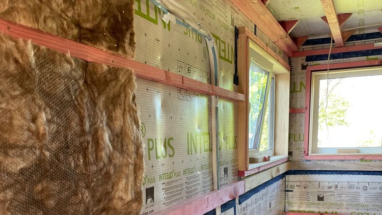 Opawa House - Installation of  Airtightness Layer INTELLO