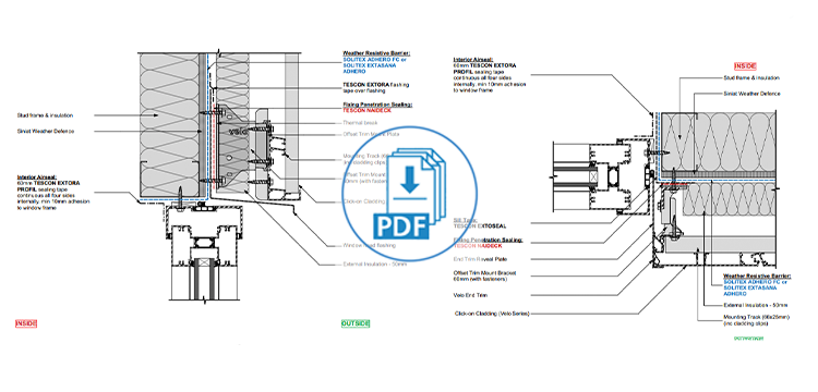 ES4247 Commercial Recessed Aluminium Window on Metal Structure