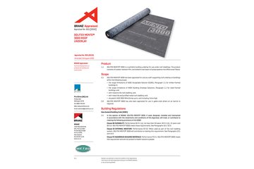 BRANZ Appraisal: SOLITEX MENTO<sup>®</sup> 3000