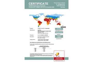 Passive House Certificate - KAFLEX and ROFLEX - 2022