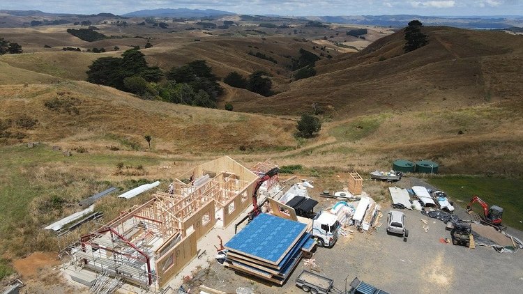 Raglan House - Installation of SIP Panels