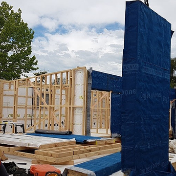 Somerfield House -  Construction site with INTELLO ®  and SOLITEX EXTASANA ®