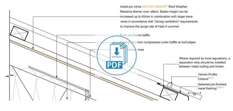Vented Soffit with Vent Baffle - W1231-2