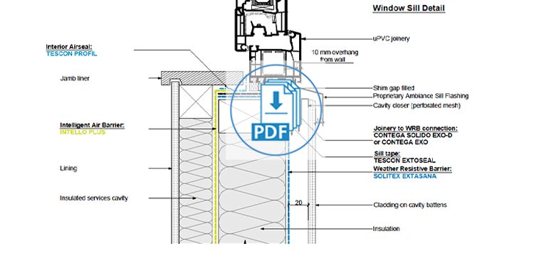 WD4413 uPVC Window to 90 mm Timber Framing