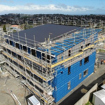 Pre-applied Building Underlay Protects CLT Panels from Moisture