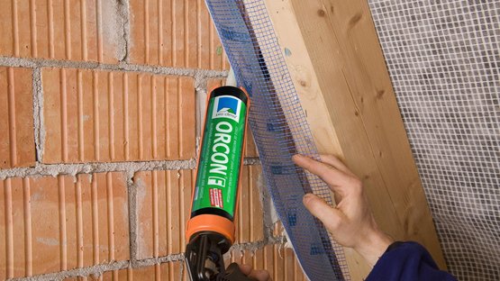 8a. Alternative: Sealing to unplastered subsurfaces