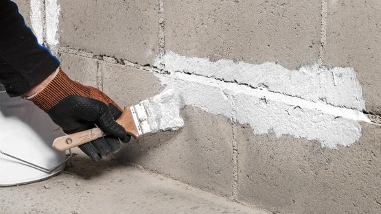 5. Filling cracks up to 20 mm in width